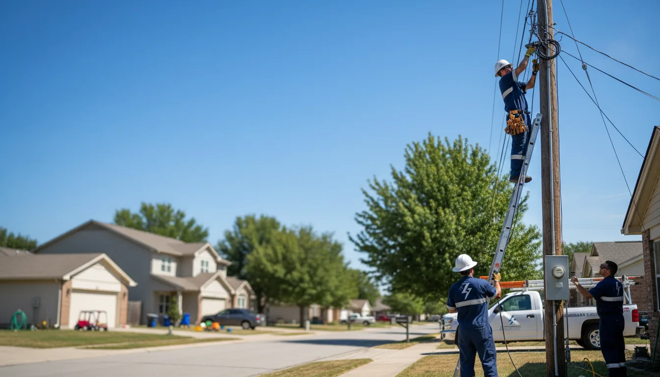 Residential electrician providing installation services in Reesville, OH
